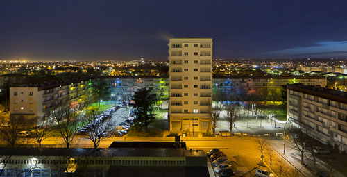 Quartier éclairé à toulouse - Photographe Eclairage