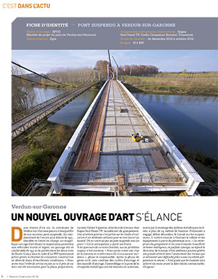 parution Pont de Verdun sur Garonne - Photographe Corporate industrie