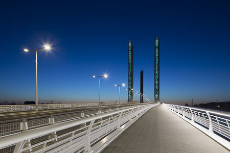 photographe éclairage-Pont Chaban Delmas à Bordeaux