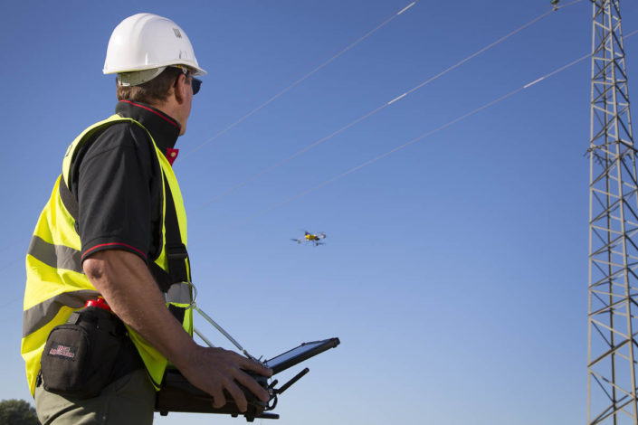 Photographie d'industrie de Contrôle vétusté réseau par drone à Eaunes