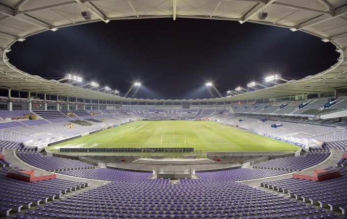 Stadium de Toulouse - Photographe Architecture nuit 