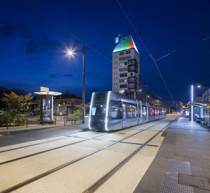 Reportage éclairage à Tours pour Philips - Photographe Architecture nuit 