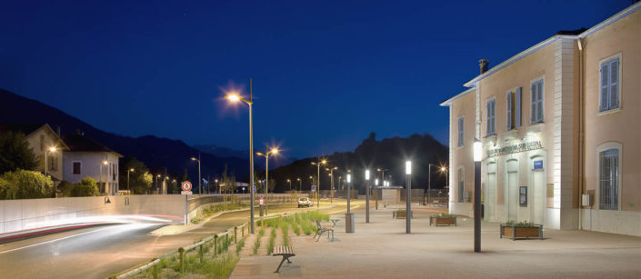 Gare de Pontcharra, Isère - Photographe Eclairage 