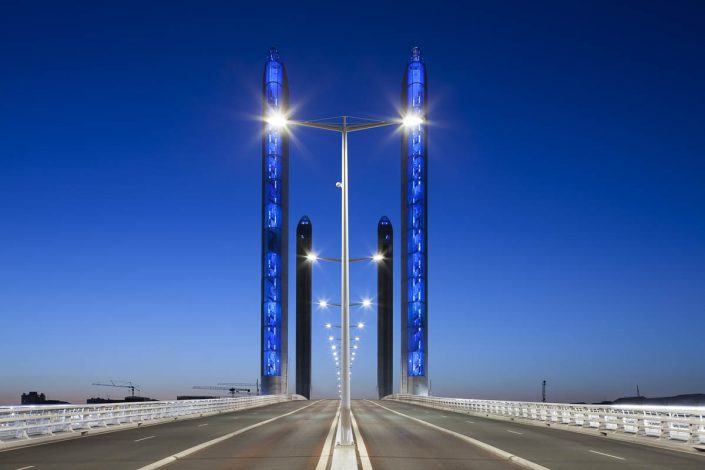 Reportage éclairages ville de Bordeaux, Pont Chaban Delmas - Photographe Eclairage 