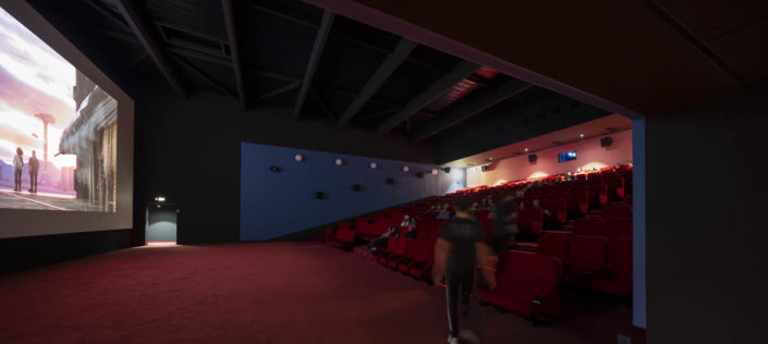 Photographie d'architecture de Cinéma Veo Grand Central à Colomiers