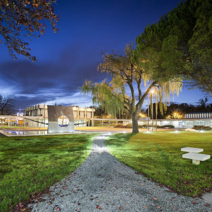 Phographie d'architecture de l'ENAC à Toulouse