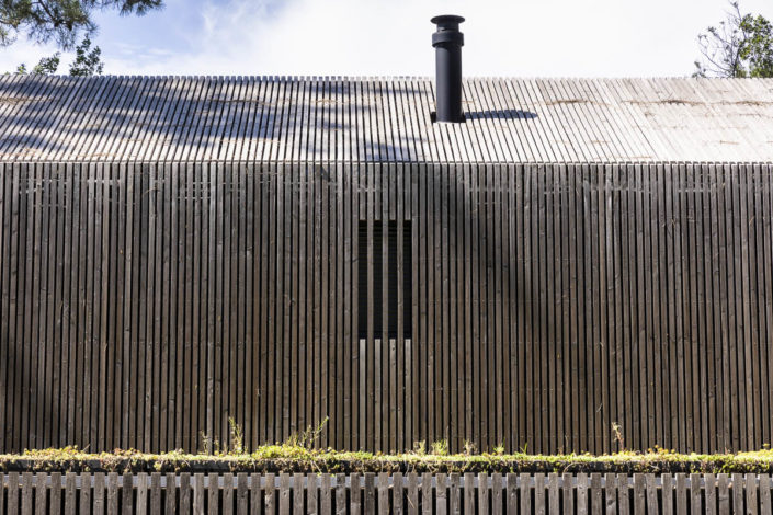 Photographie de Villa d'architecte avec bardage bois à Biscarosse