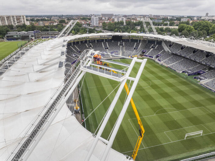 Relamping au stadium de Toulouse par Citeos
