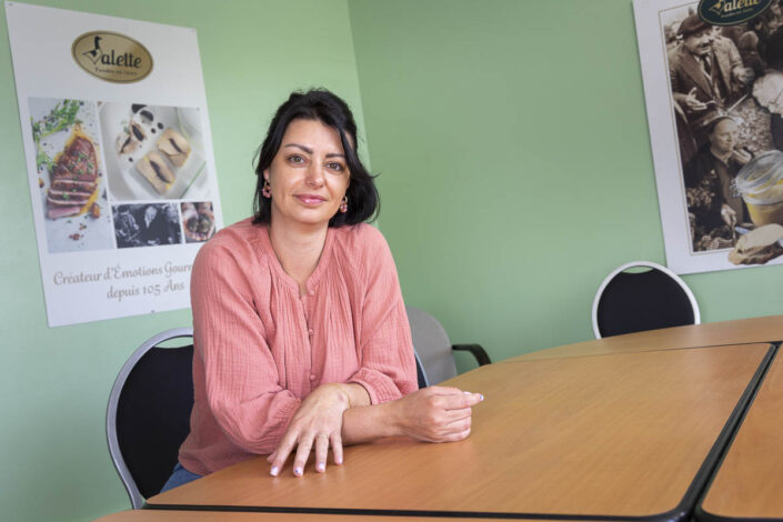 Portrait d'une employée de l'entreprise Valette